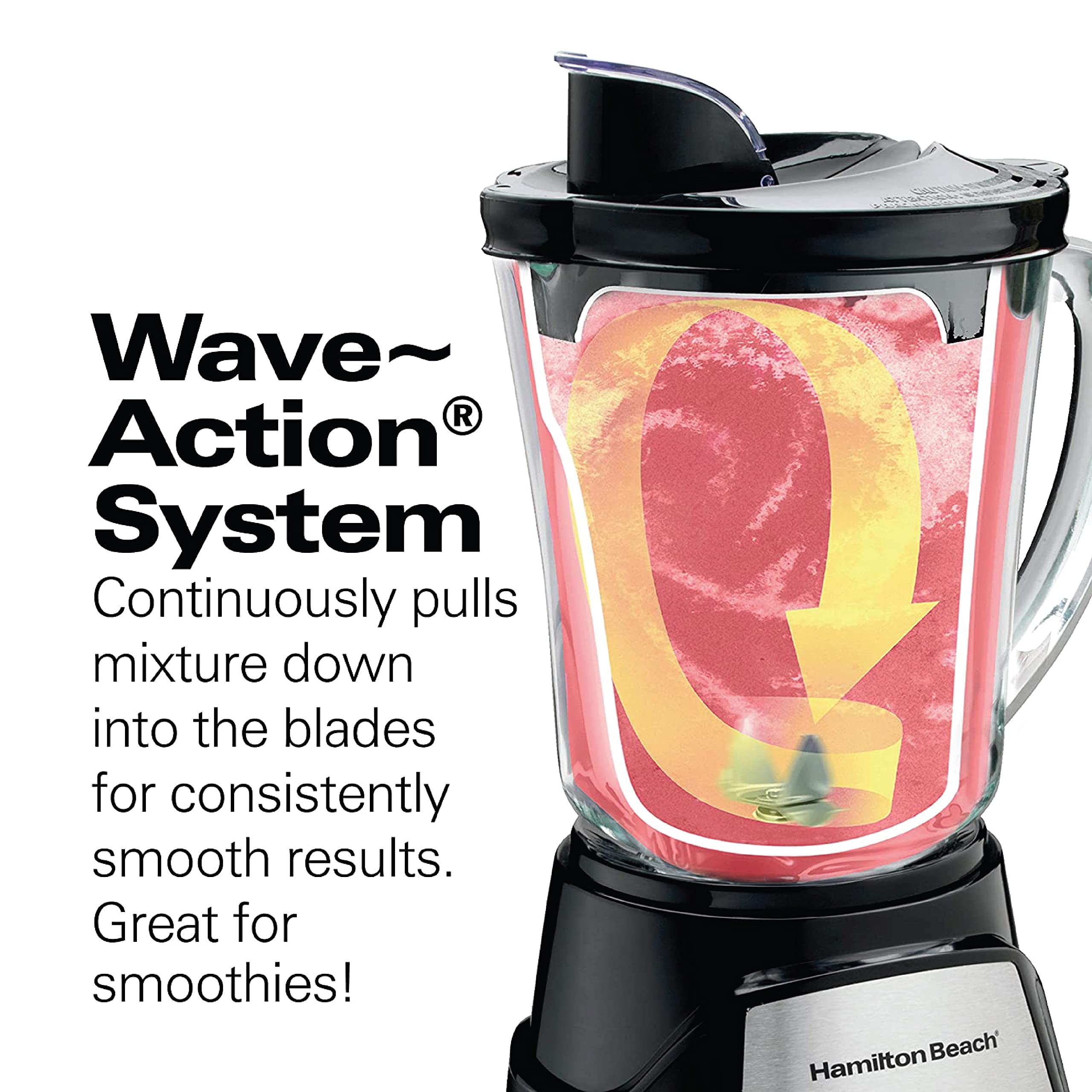 Hamilton Beach 1.4L Multiblend Blender With 12 Functions For Puree, Crush Ice هاملتون بيتش خلاط متعدد الخلطات سعة 1.4 لتر مع 12 وظيفة للهرس وسحق الثلج والمخفوق والسموذي Hamilton Beach 1.4L Multiblend Blender With 12 Functions For Puree, Crush Ice هاملتون بيتش خلاط متعدد الخلطات سعة 1.4 لتر مع 12 وظيفة للهرس وسحق الثلج والمخفوق والسموذي
